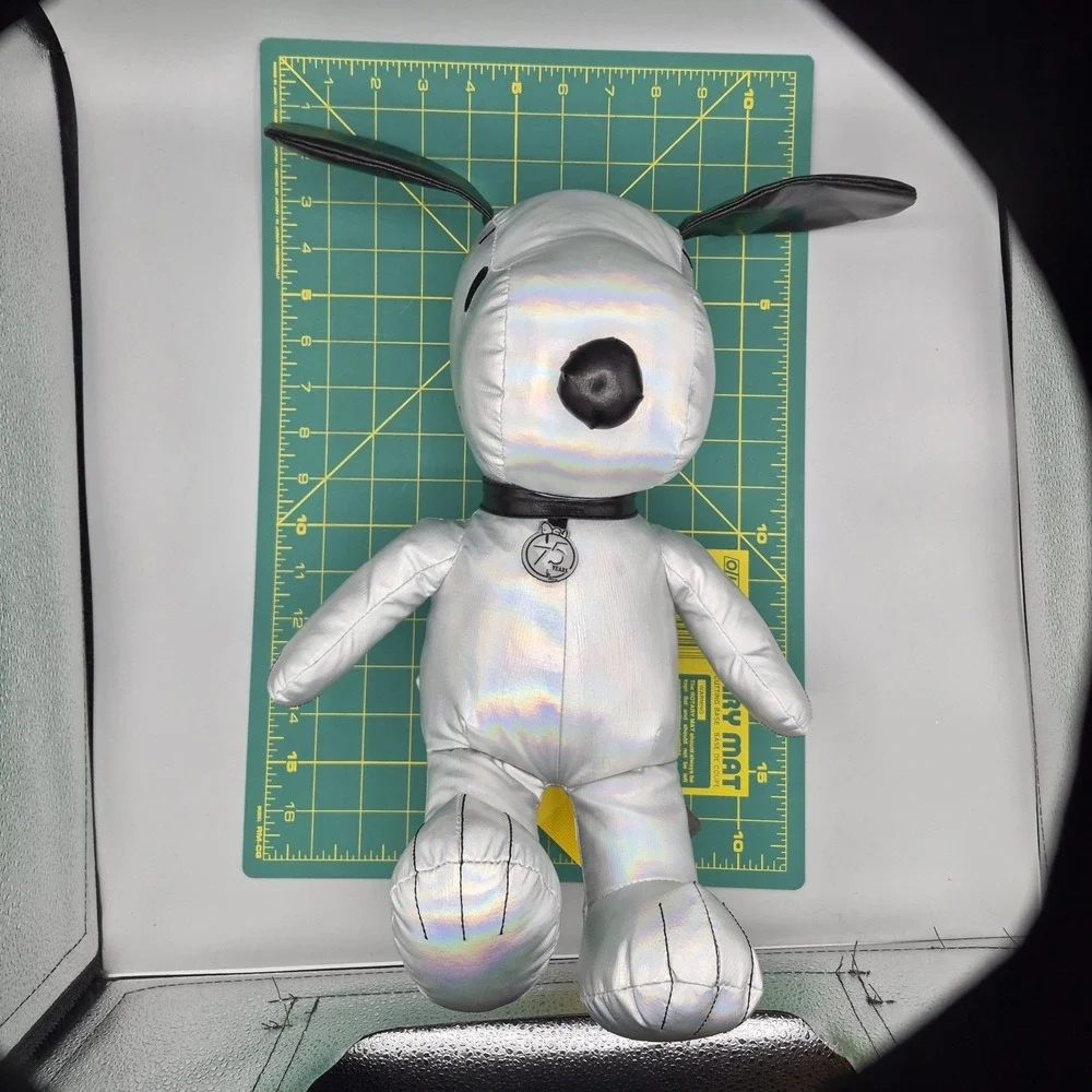Peanuts 75th Anniversary Snoopy Silver‎ Plush Toy - Brand New
